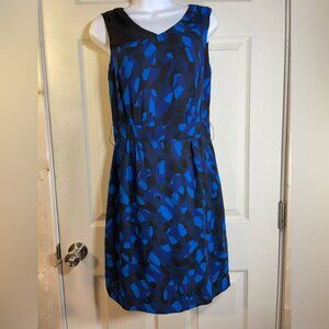 Matthew Williamson Vibrant Blue and Black Midi Dress NWOT
